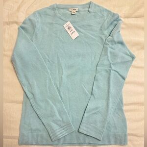 L.L. Bean Light Blue Cashmere Sweater
